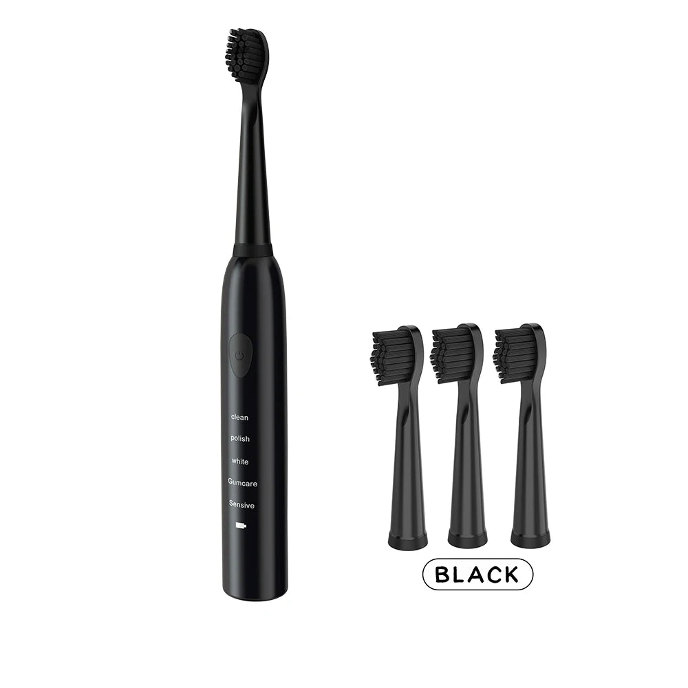 New 360 Degrees Intelligent Automatic Sonic Electric Toothbrush USB Rechargeable Ultrasonic U Shape 4 Modes Timer Blue Light