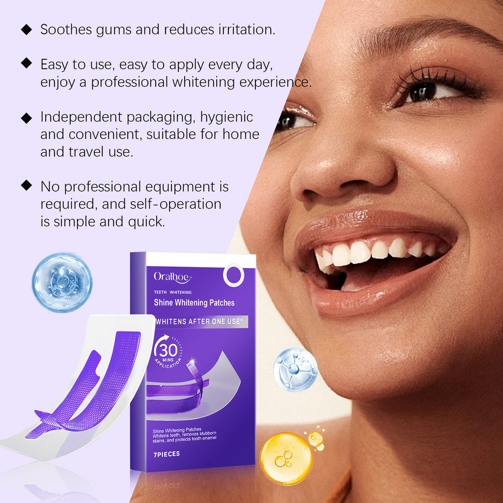 Teeth Whitening Strips Cleaning Dental Yellow Plaque Stains Removal Bleacher Restore Bright Tooth Oral Hygiene Care Stickers Gel