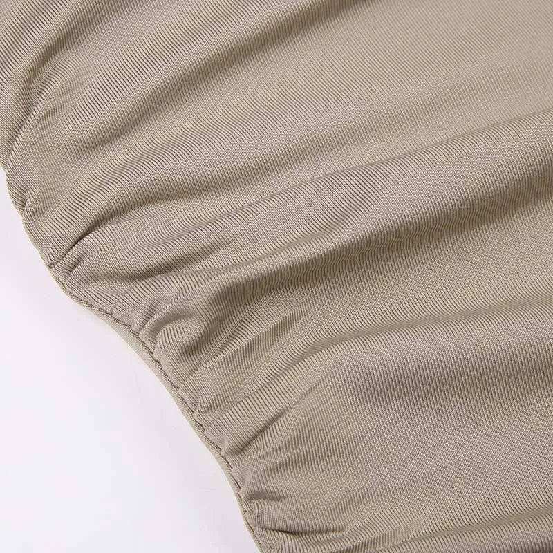 Women's Hooded Crop Tops Autumn Solid Color Long Sleeve Cowl Neck Slim Fit Short T-Shirt Streetwear Sporty Basics Tees