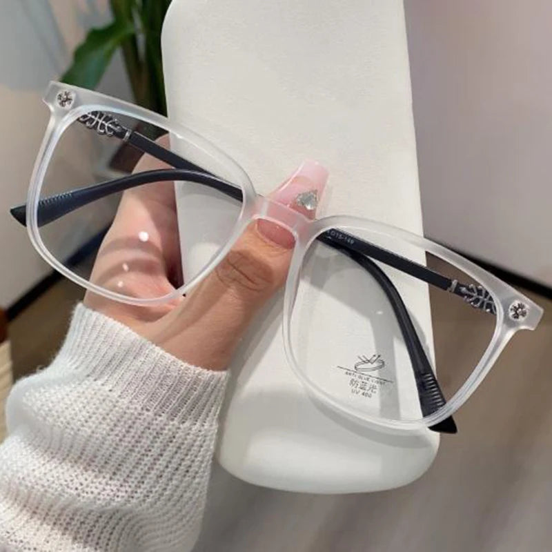 NEW Fashion Simple Rectangle Frame Women Reading Glasses Resin Read Eyeglasses Magnifying Presbyopic Eyewear +1.0~+4.0 Magnifier