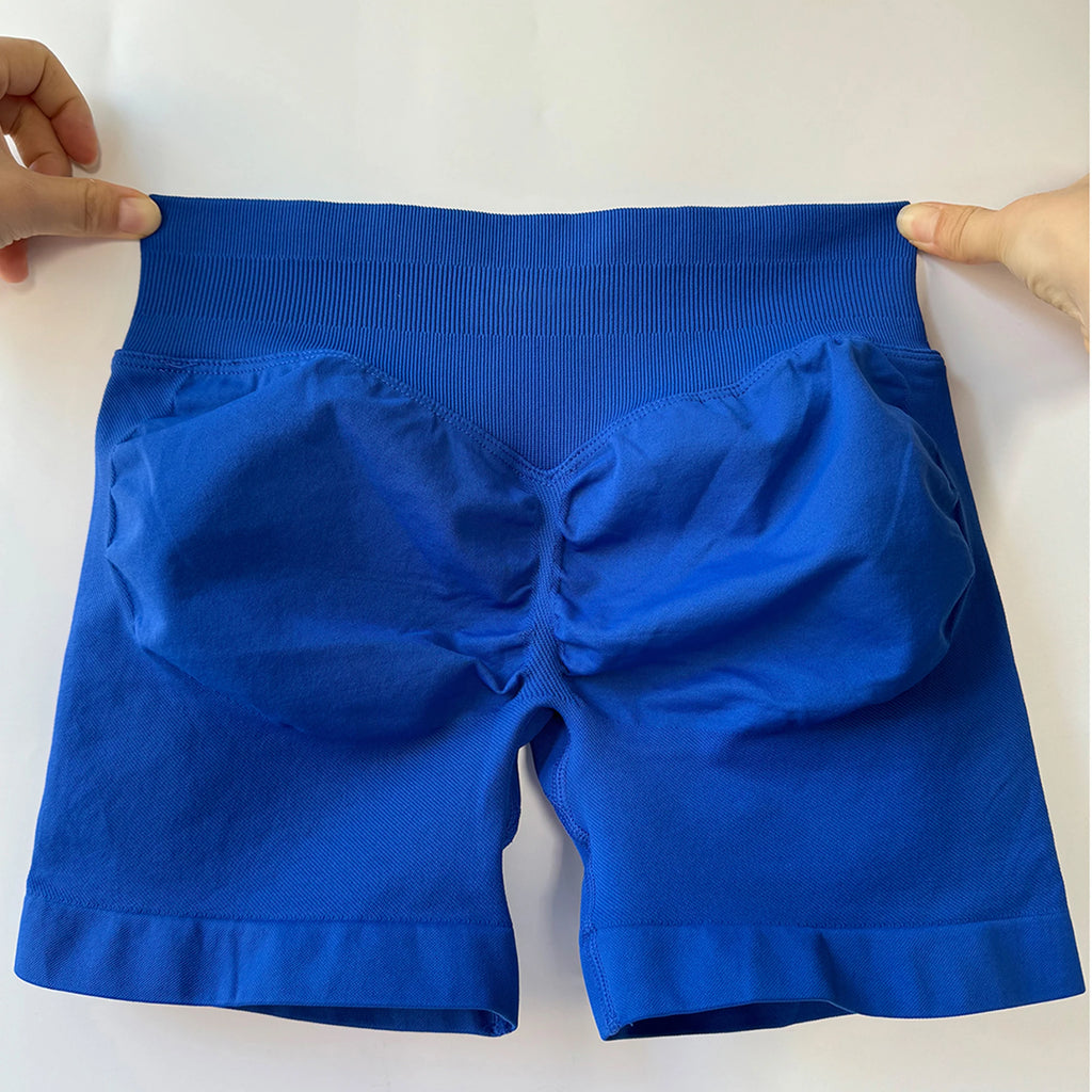 Women Gym Shorts Workout Scrunch Butt Seamless Leggings Seamless Yoga Leggings Bicycle Running Sportswear Fitness Sports Shorts
