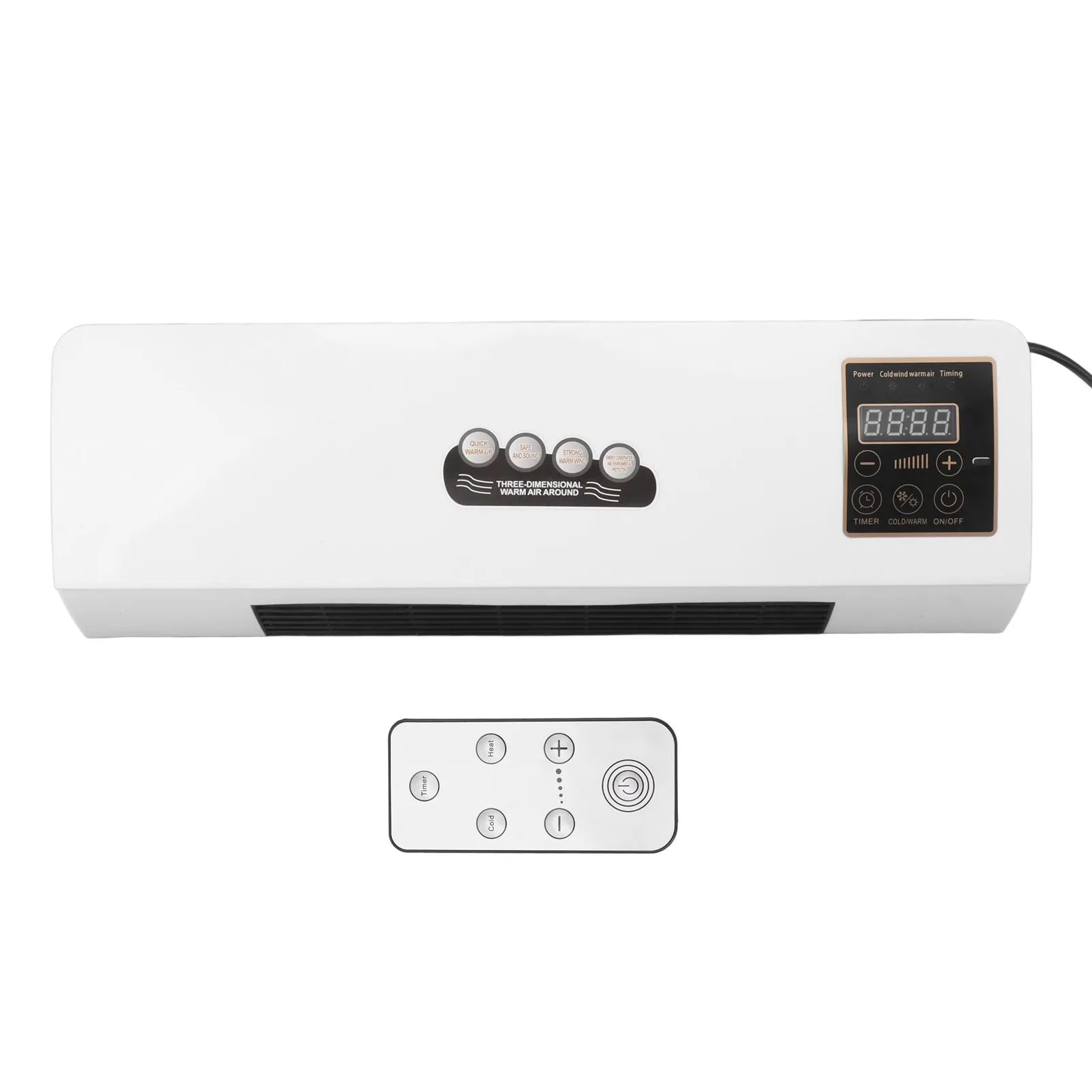Air Cooler Air Cooler Machine Small Air Conditioner Heater Portable Wall Mounted Air Conditioning Hot Fan for Bathroom Bedroom