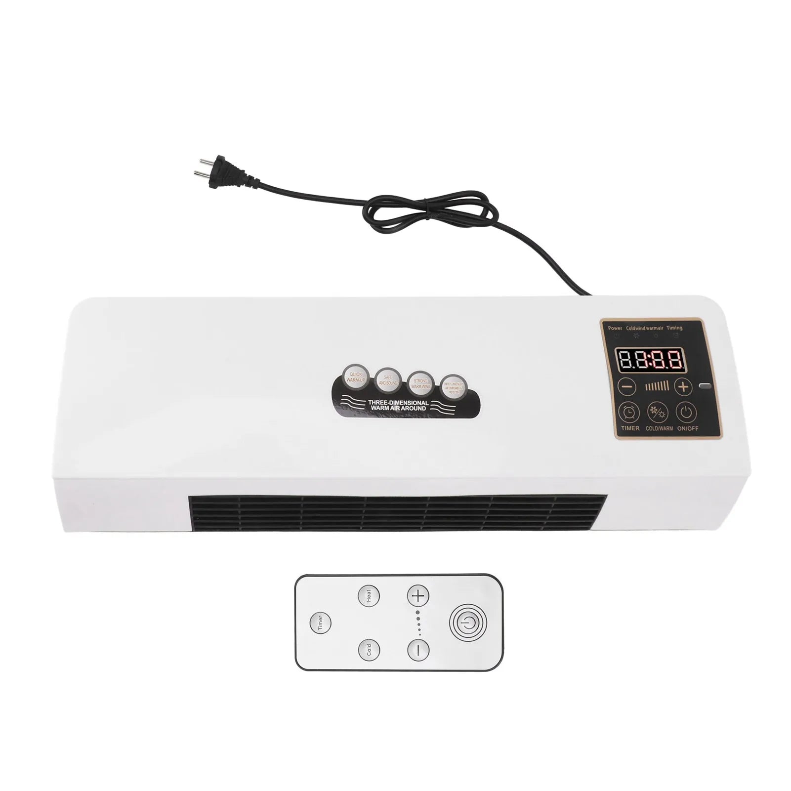 Air Cooler Air Cooler Machine Small Air Conditioner Heater Portable Wall Mounted Air Conditioning Hot Fan for Bathroom Bedroom