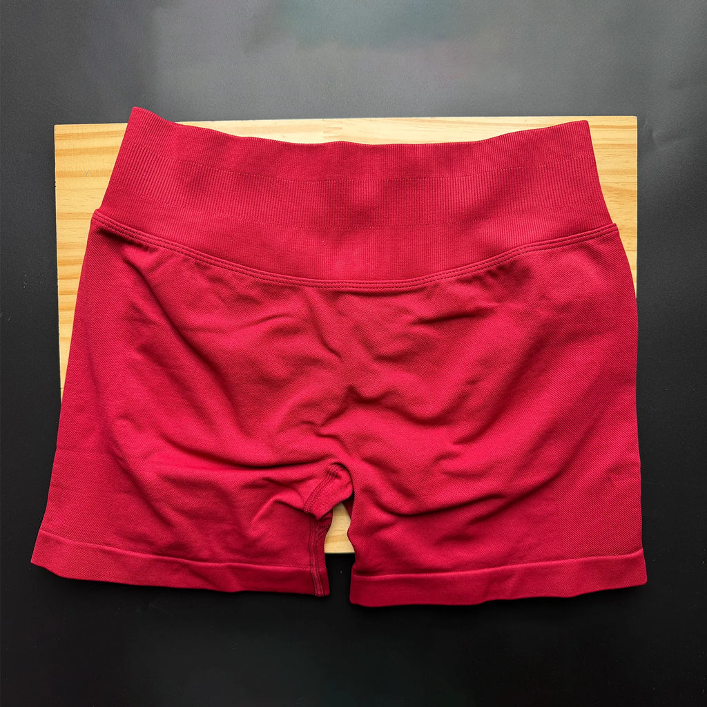 Women Gym Shorts Workout Scrunch Butt Seamless Leggings Seamless Yoga Leggings Bicycle Running Sportswear Fitness Sports Shorts
