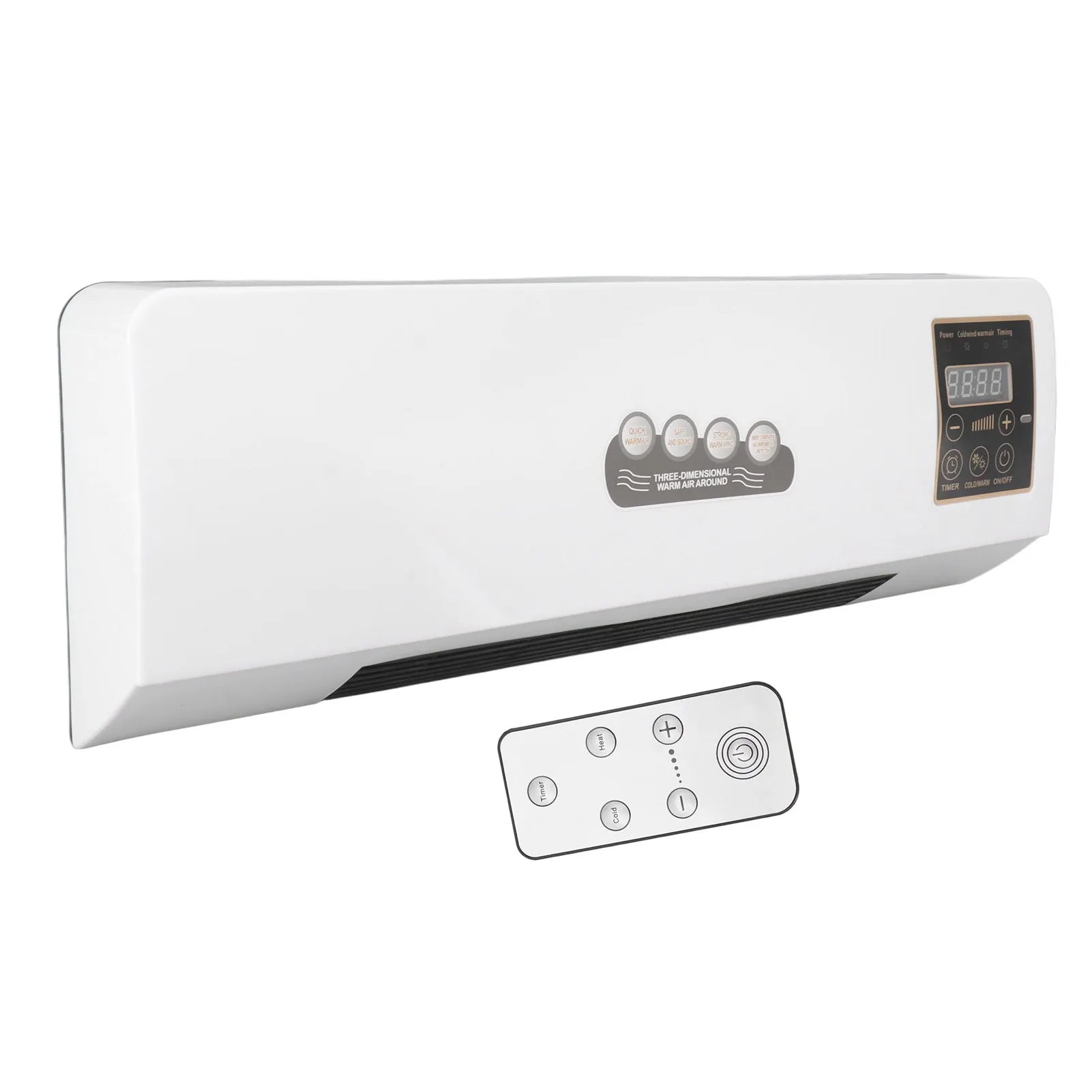 Air Cooler Air Cooler Machine Small Air Conditioner Heater Portable Wall Mounted Air Conditioning Hot Fan for Bathroom Bedroom