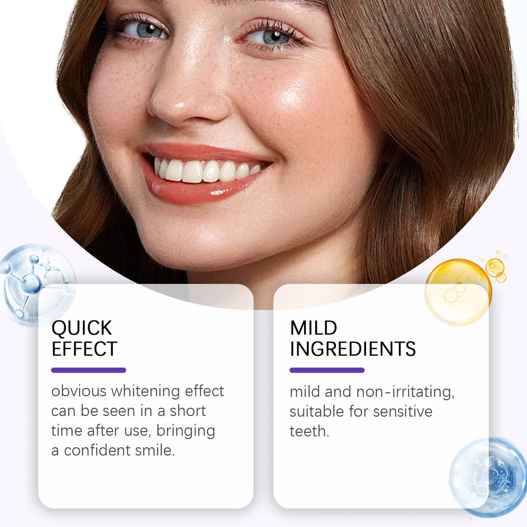 Teeth Whitening Strips Cleaning Dental Yellow Plaque Stains Removal Bleacher Restore Bright Tooth Oral Hygiene Care Stickers Gel