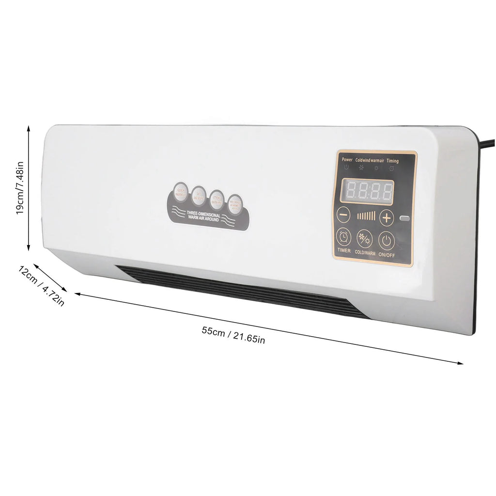Air Cooler Air Cooler Machine Small Air Conditioner Heater Portable Wall Mounted Air Conditioning Hot Fan for Bathroom Bedroom
