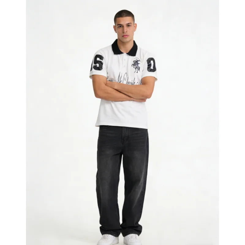 2026 Summer Unisex Y2K Contrast Color Polo Shirt Hip Hop High Street Retro Harajuku Casual Streetwear Short Sleeve Top Trendy