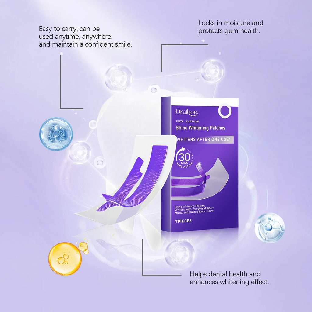 Teeth Whitening Strips Cleaning Dental Yellow Plaque Stains Removal Bleacher Restore Bright Tooth Oral Hygiene Care Stickers Gel