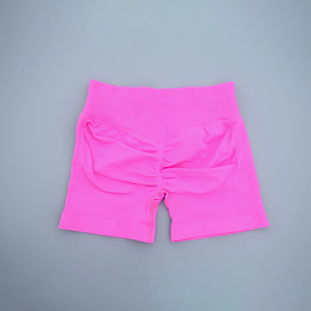 Women Gym Shorts Workout Scrunch Butt Seamless Leggings Seamless Yoga Leggings Bicycle Running Sportswear Fitness Sports Shorts