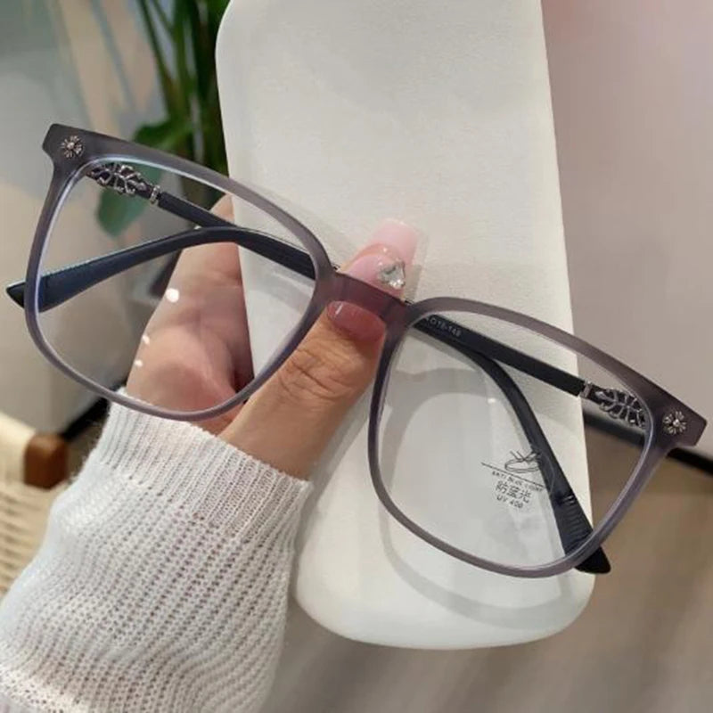 NEW Fashion Simple Rectangle Frame Women Reading Glasses Resin Read Eyeglasses Magnifying Presbyopic Eyewear +1.0~+4.0 Magnifier